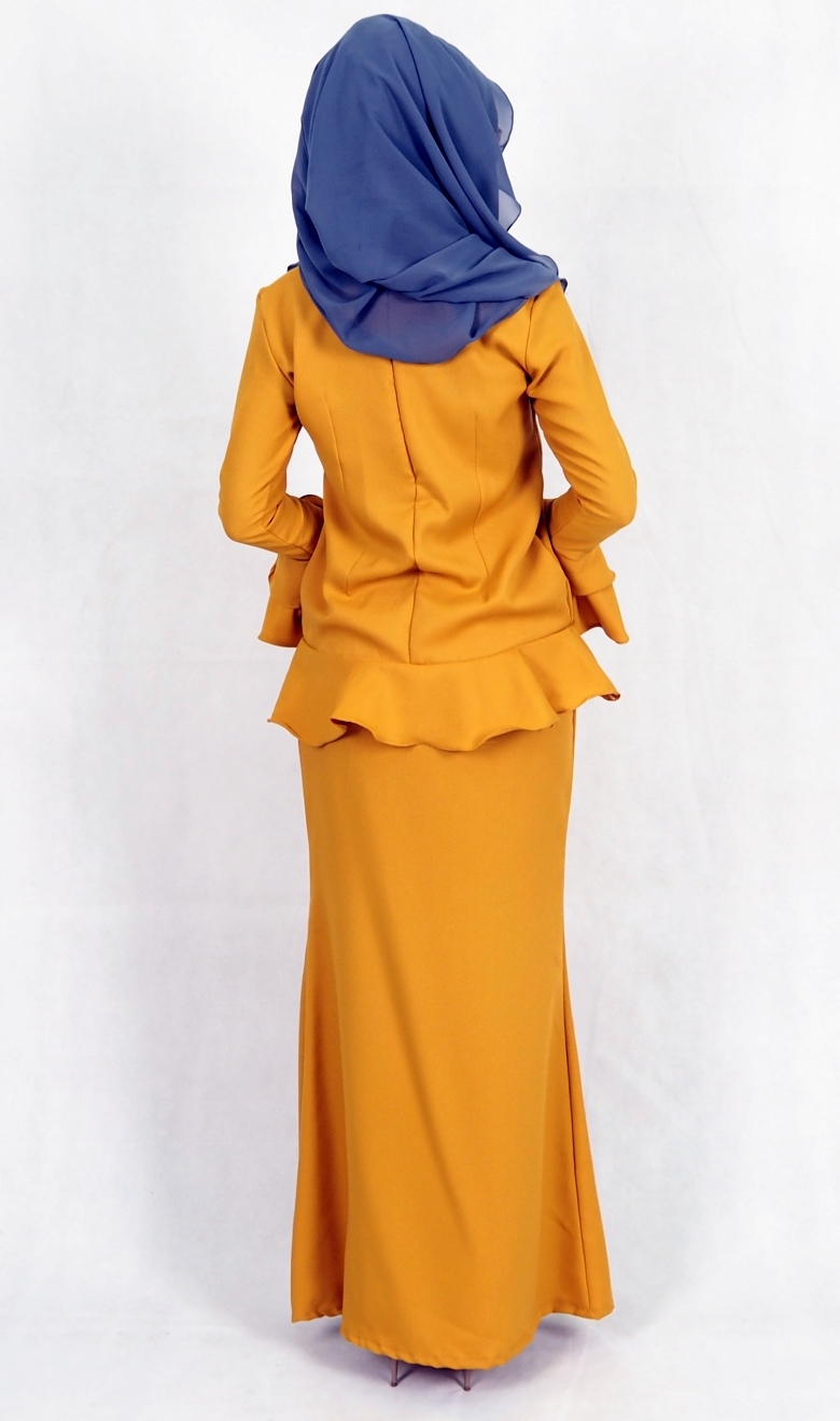 SW4992 Baju Kurung (Breastfeed Plus Size) Mustard