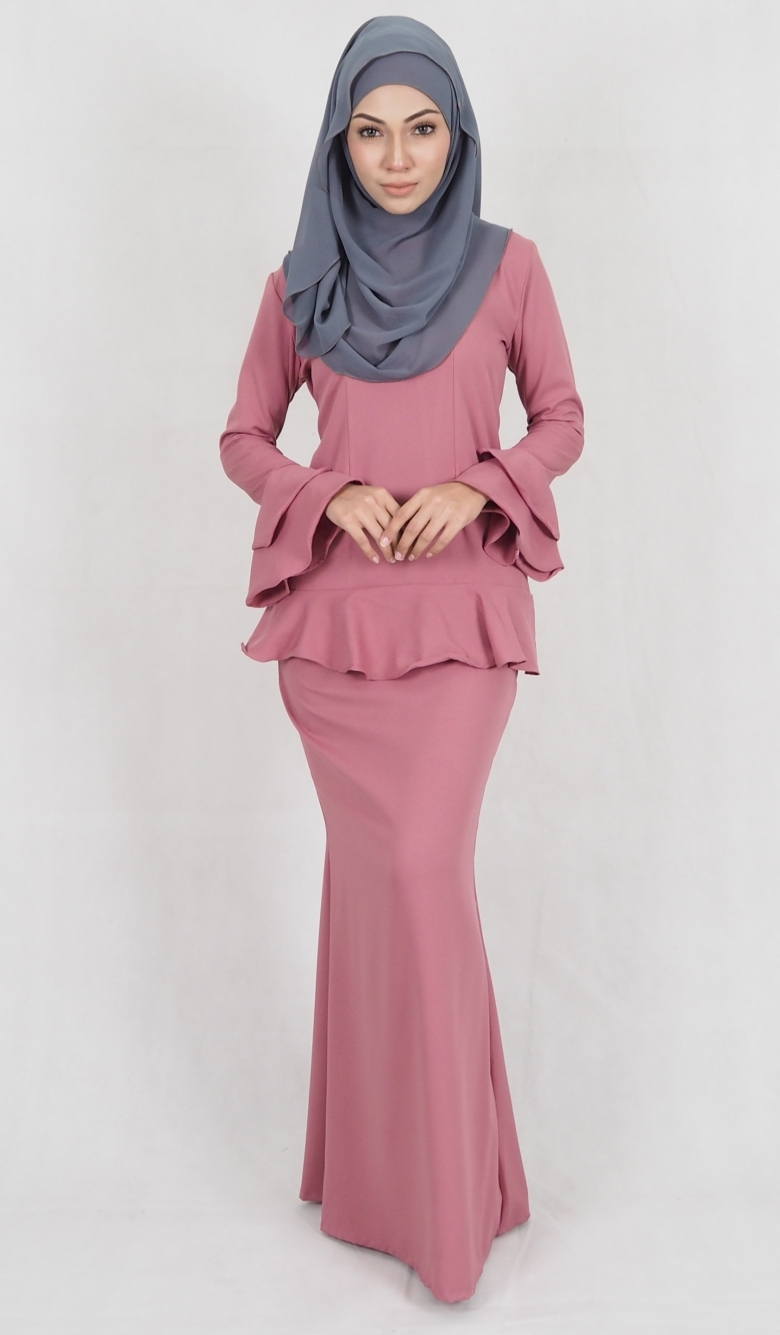 SW4992 Baju Kurung (Breastfeed Plus Size) Pink