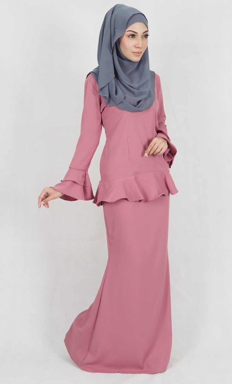SW4992 Baju Kurung (Breastfeed Plus Size) Pink