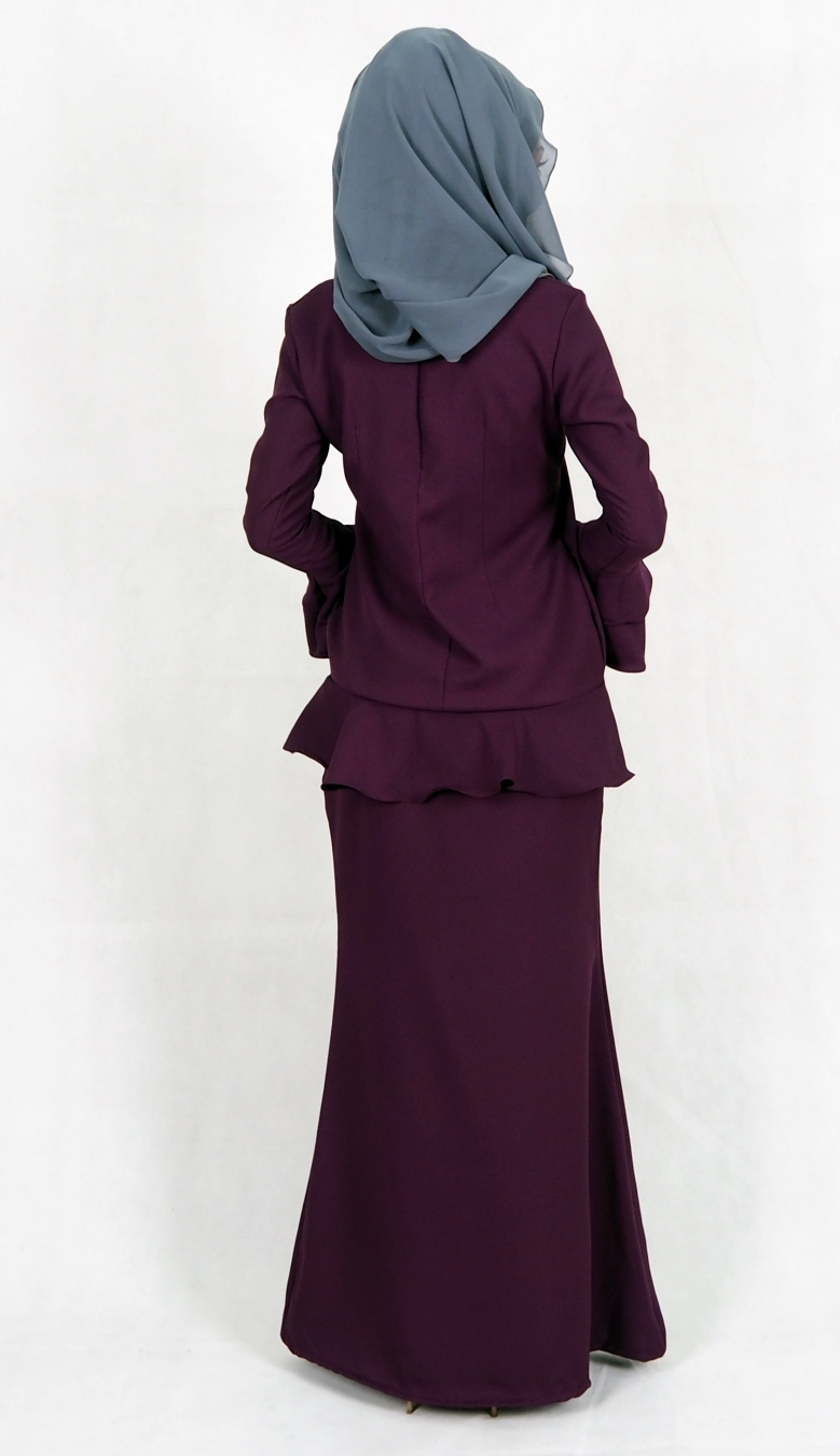 SW4992 Baju Kurung (Breastfeed Plus Size) Purple