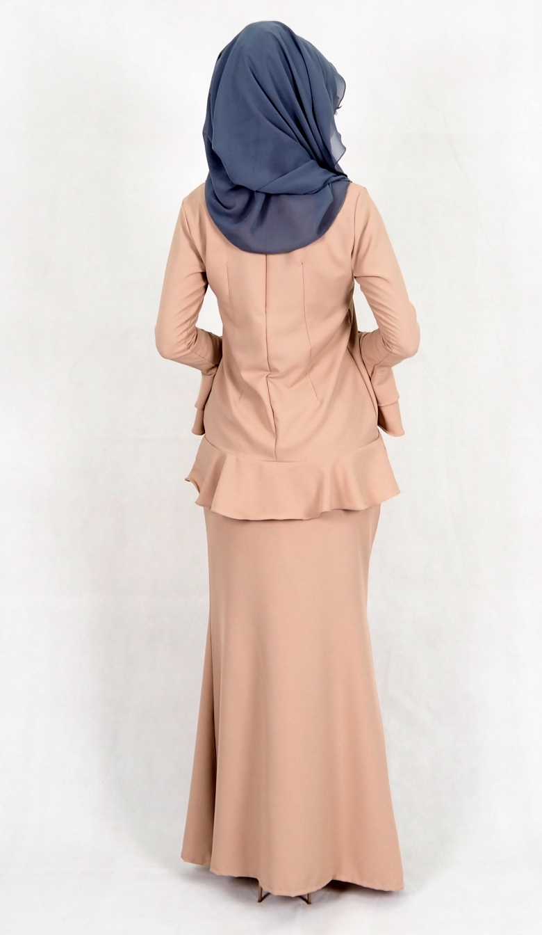 SW4993 Baju Kurung (Breastfeed Plus Size) Brown