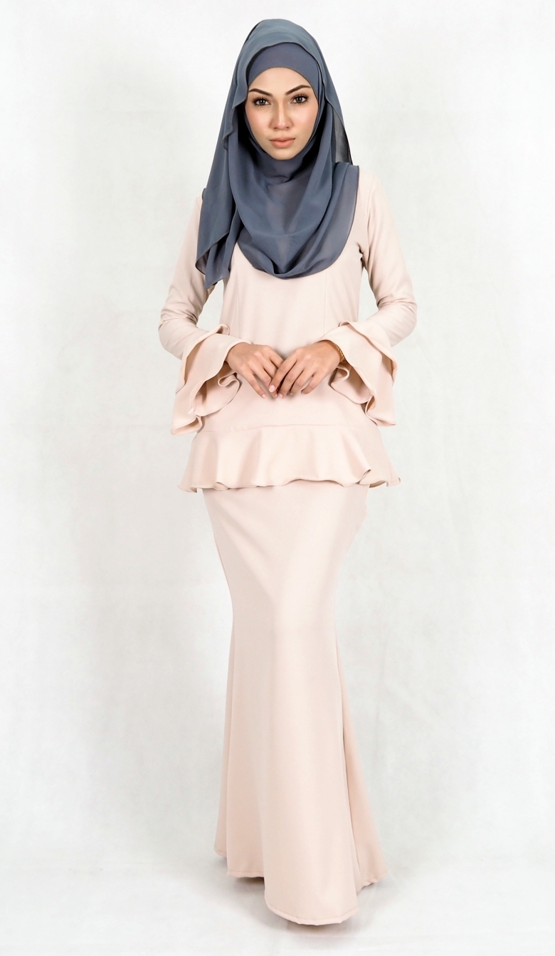 SW4993 Baju Kurung (Breastfeed Plus Size) Cream