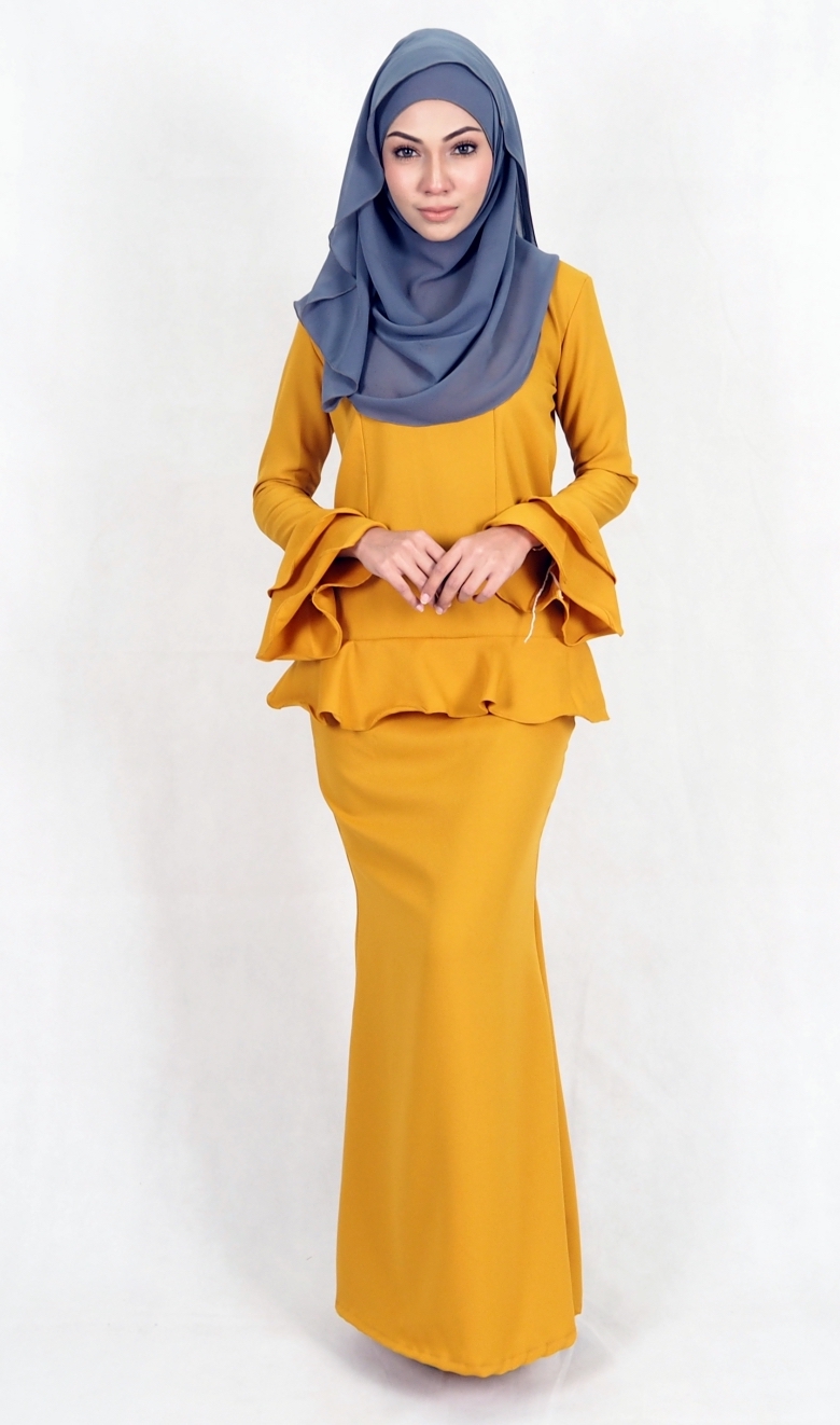SW4993 Baju Kurung (Breastfeed Plus Size) Mustard