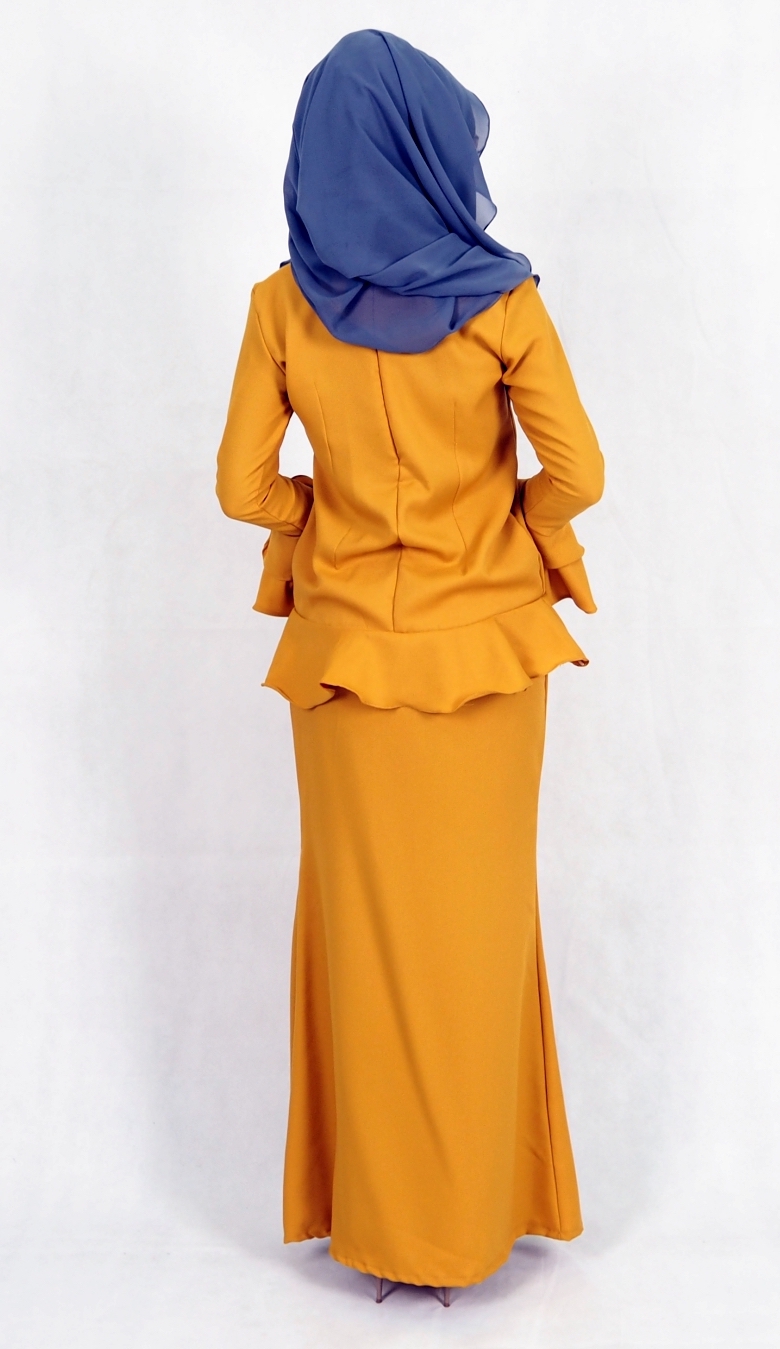 SW4993 Baju Kurung (Breastfeed Plus Size) Mustard
