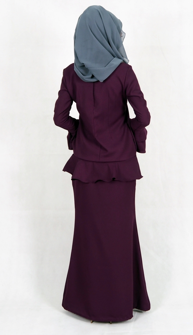 SW4993 Baju Kurung (Breastfeed Plus Size) Purple