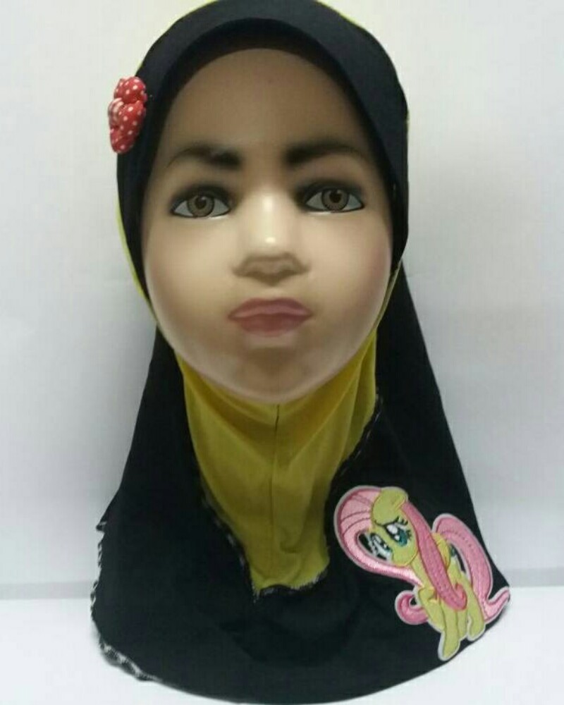 ZC-003 Pony Baby Hijab Yellow