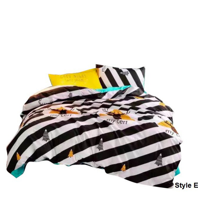 HL1003 Comfort 3 in 1 Queen Fitted Bedsheet Set E