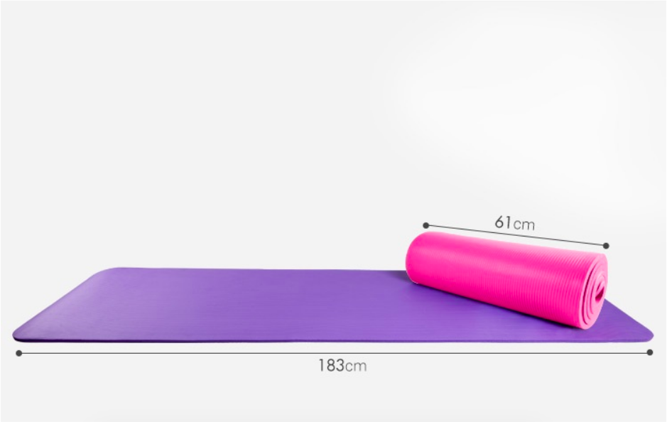  SA-101 Yoga Mat Non-Slip Mad with Carry Strap Green