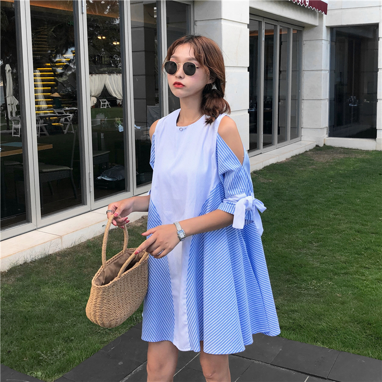 VW12297 Stylish Dress Blue