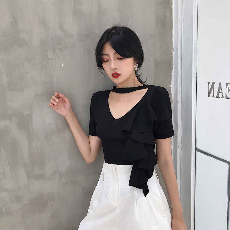 VW12307 Stylish Top Black