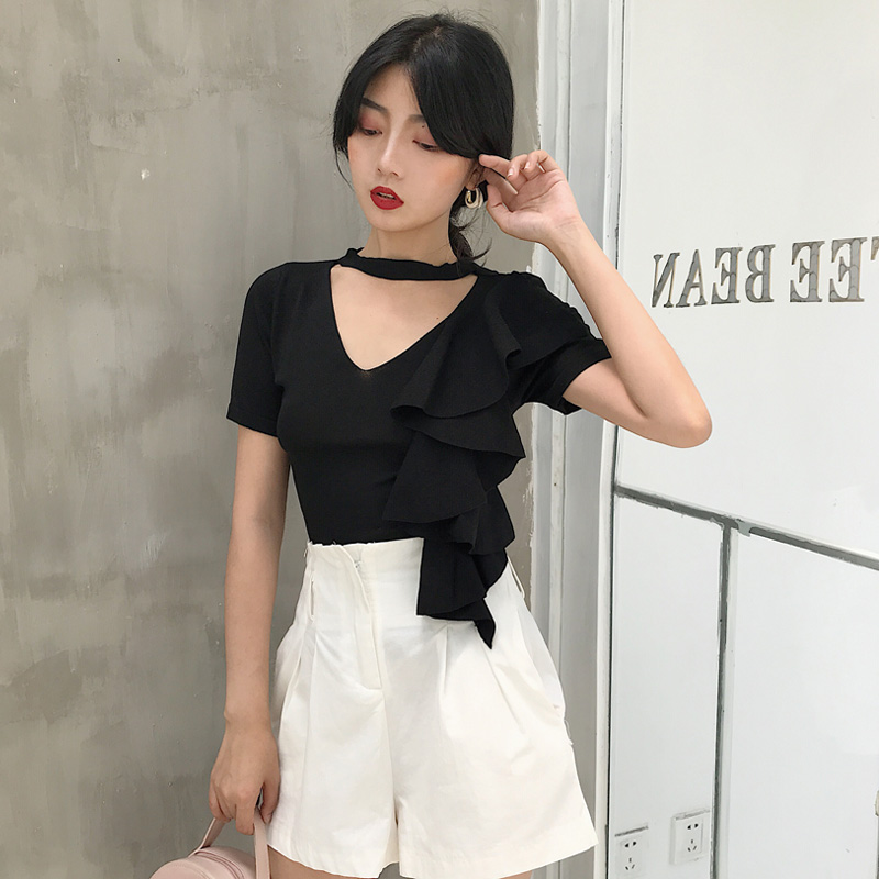 VW12307 Stylish Top Black