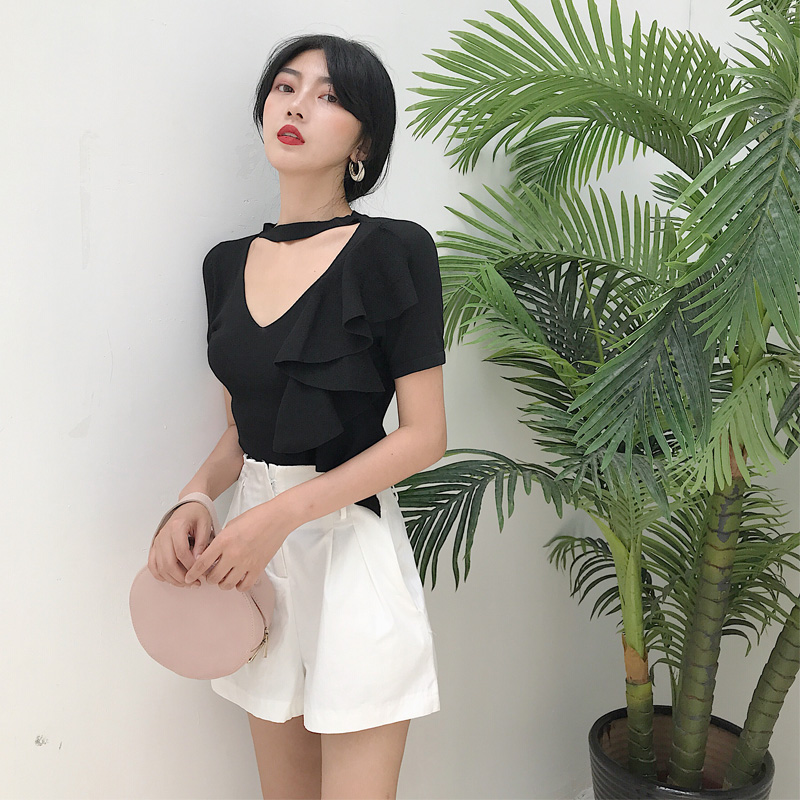 VW12307 Stylish Top Black