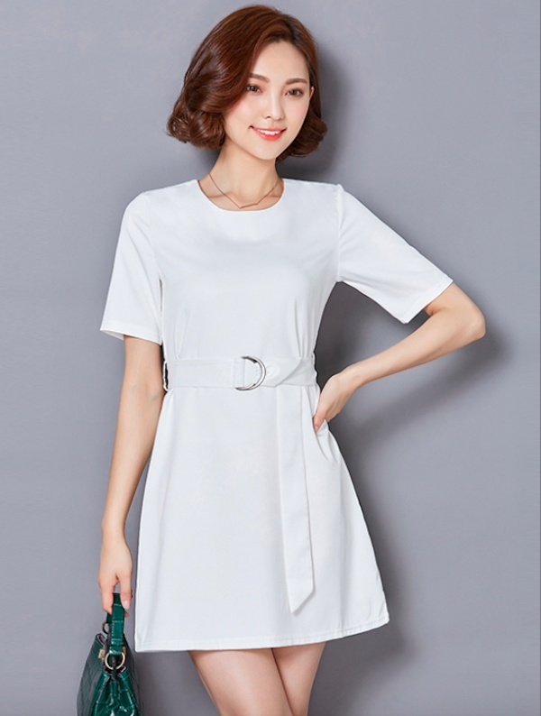 BM71068 Basic Dress White