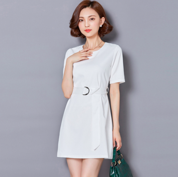 BM71068 Basic Dress White