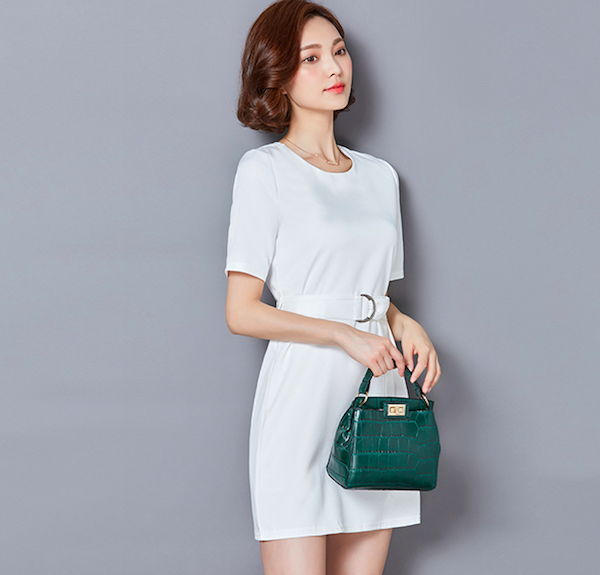 BM71068 Basic Dress White