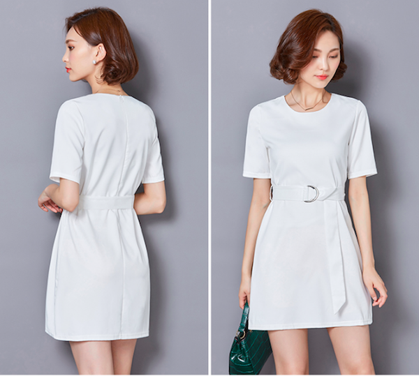 BM71068 Basic Dress White