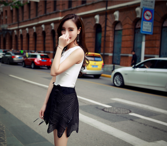 BM71078 Fashion Sleeveless Top White