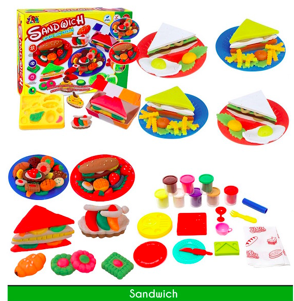 SWK91043 Kids Colour Plasticine Set Sandwich