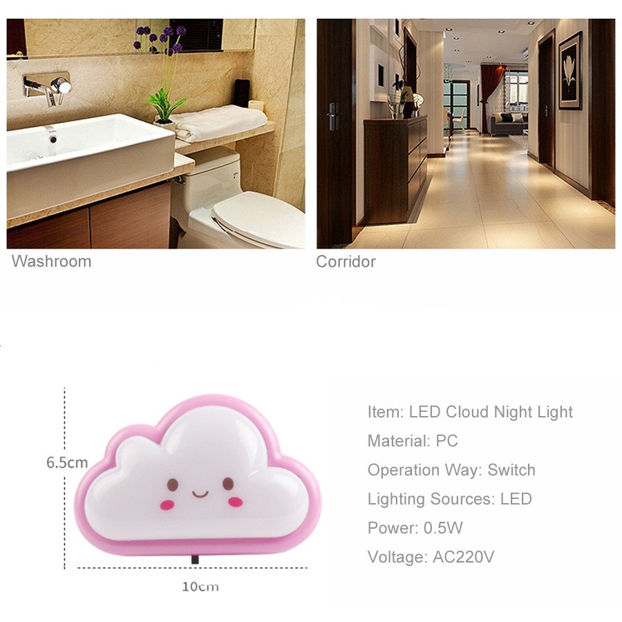HM 818 Cloud Night Light Pink