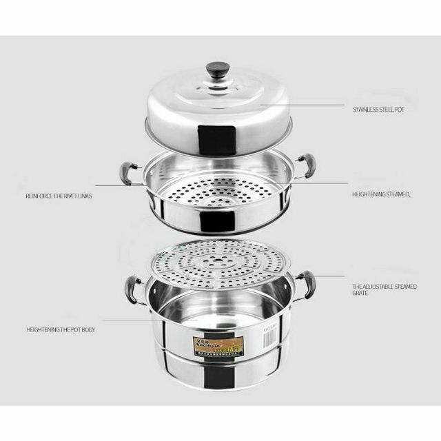 HE 302 3 Layer Multi-function Steamer Pot