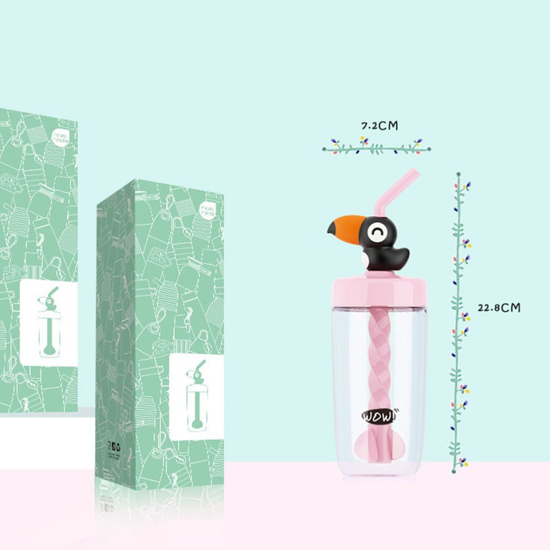 HM 809 Cute Straw Water Bottle
