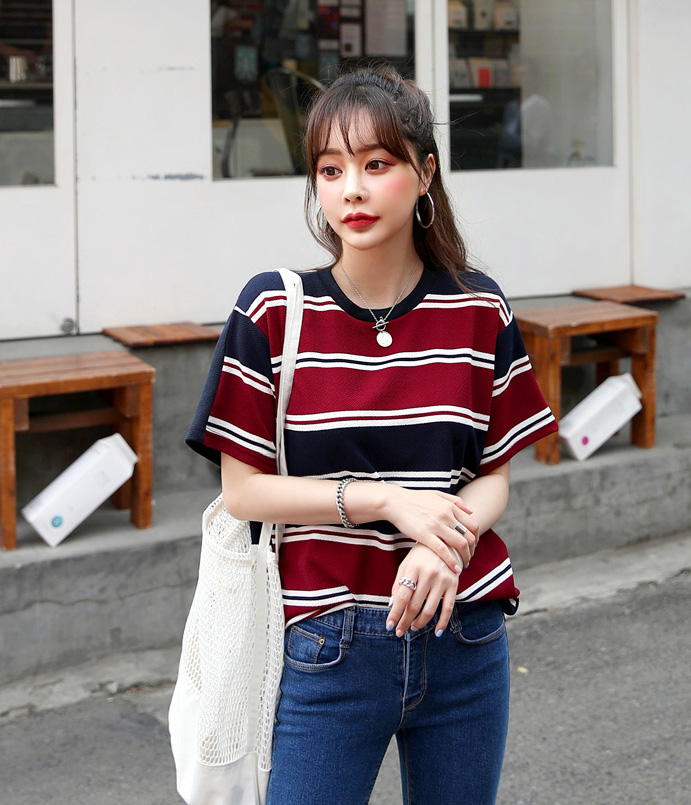 KB10146 Stylish Blouse Wine