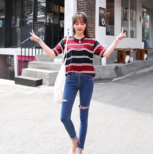 KB10146 Stylish Blouse Wine