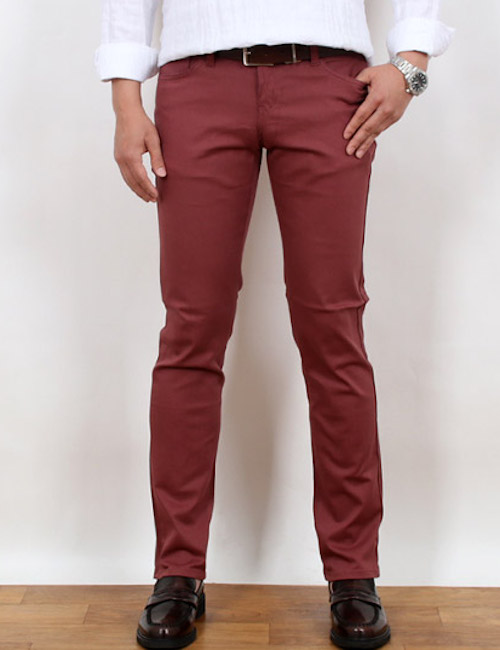 KB10175 Slim Fit Pant Reddish Purple