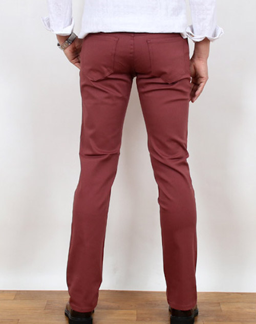 KB10175 Slim Fit Pant Reddish Purple