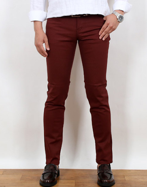 KB10175 Slim Fit Pant Wine