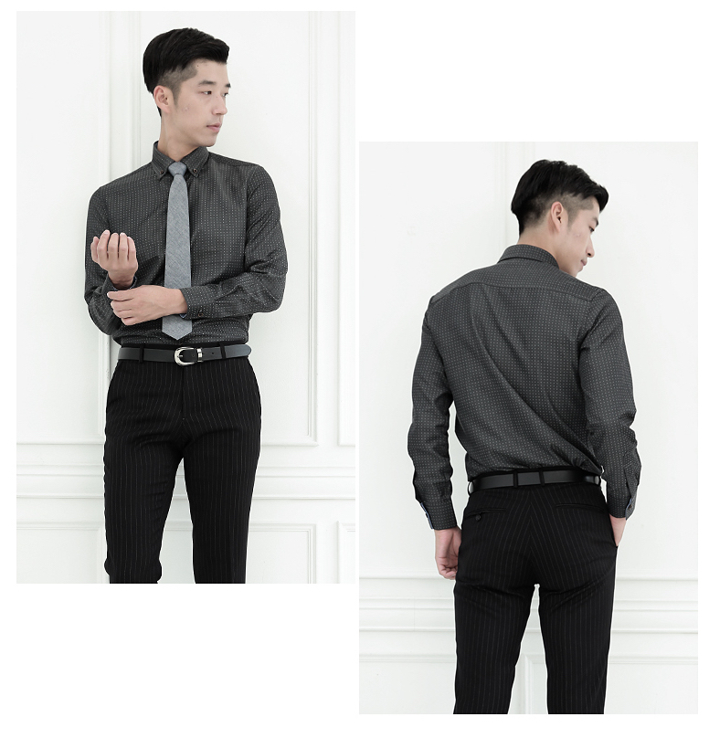KB10238 Men's Trendy Shirt Black