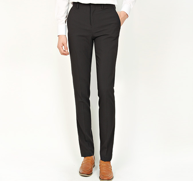 KB10252 Men's Suit Pant Black