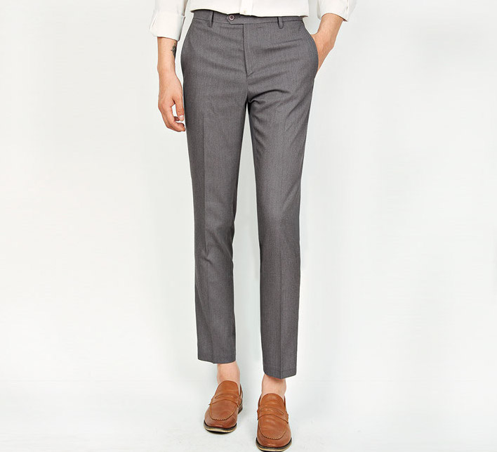 KB10254 Men's Suit Pant Grey