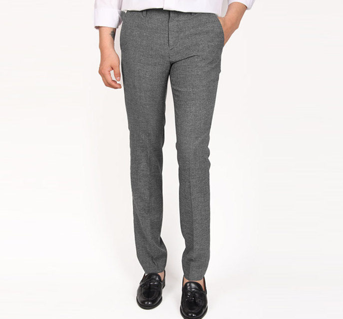 KB10261 Men's Suit Pant Grey