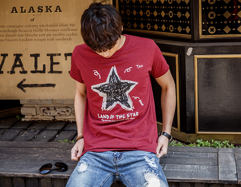KB10265 Fashion Men's Top Maroon