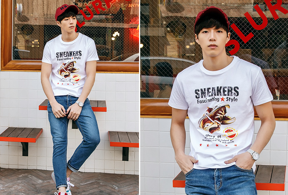 KB10267 Stylish Men's Top White