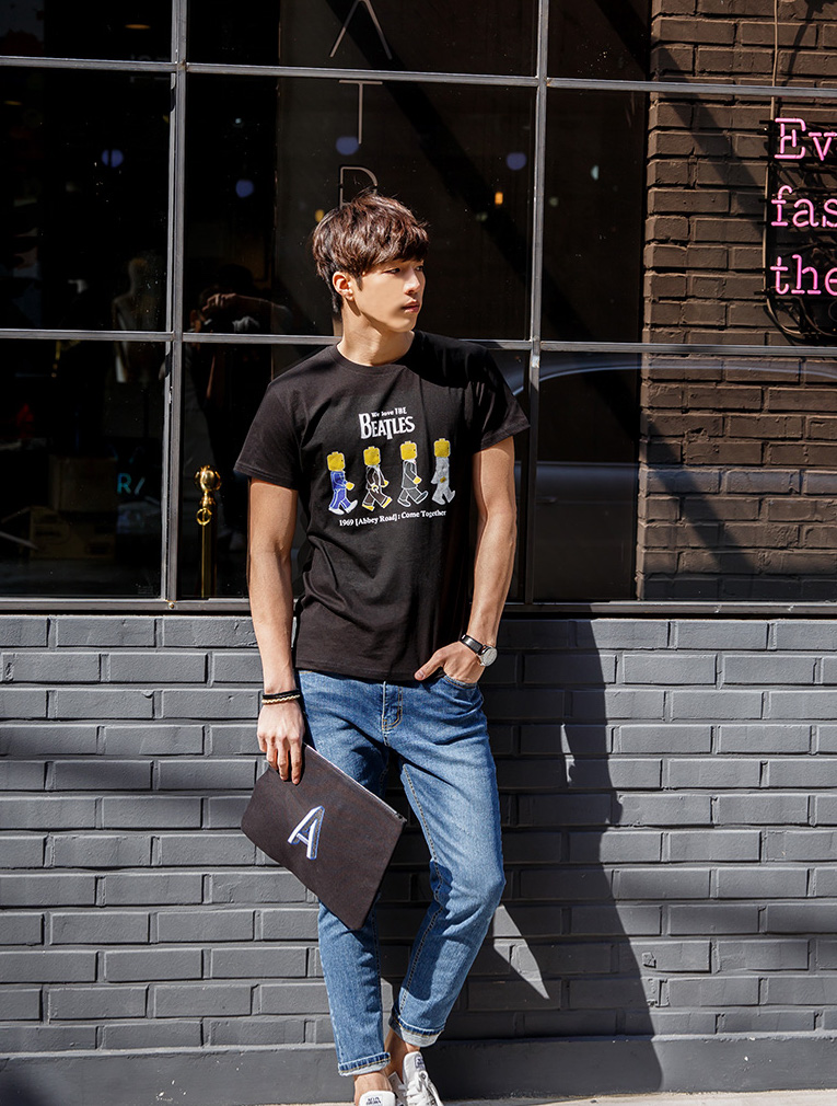 KB10268 Casual Men's Top Black