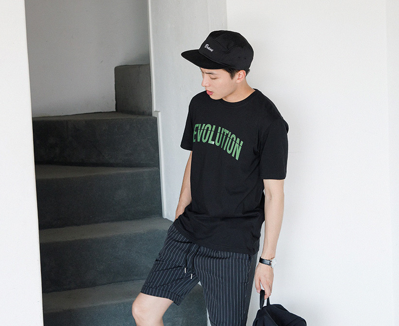 KB10274 Casual Men's Top Black