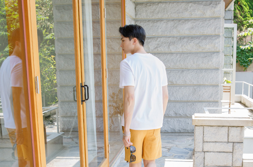 KB10274 Casual Men's Top White