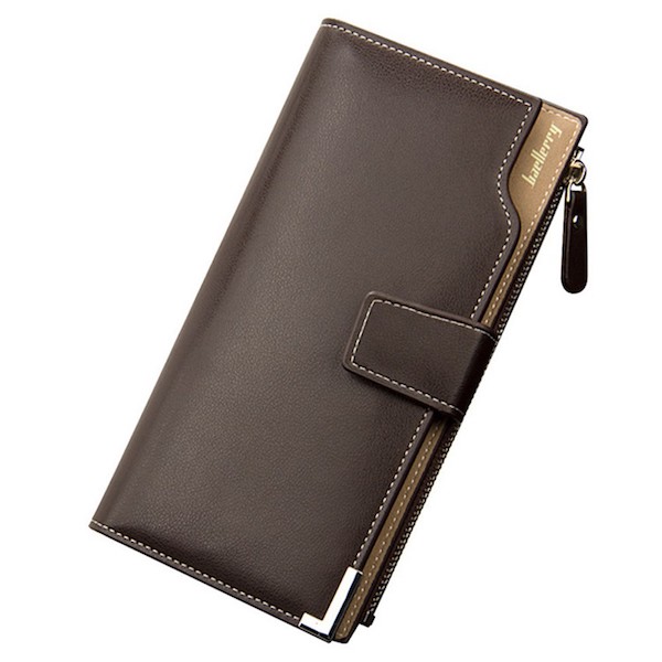 LG1002 Men's Long Wallet Brown