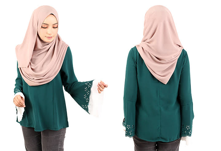 QA-423 Women Blouse Collection Green