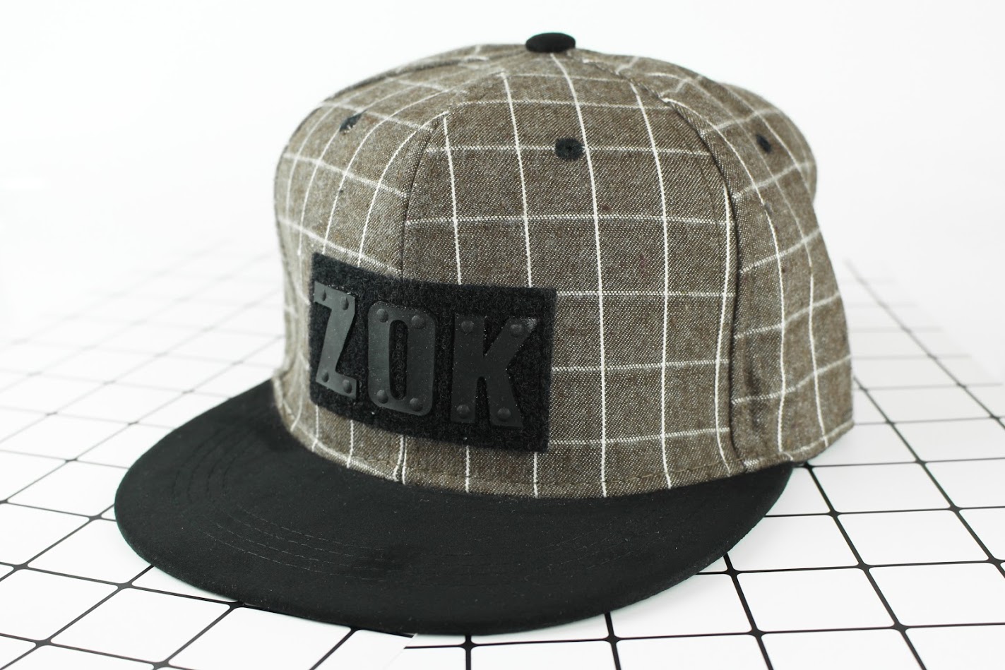 QA-438 Snapback Fashion Caps ZOK Khaki