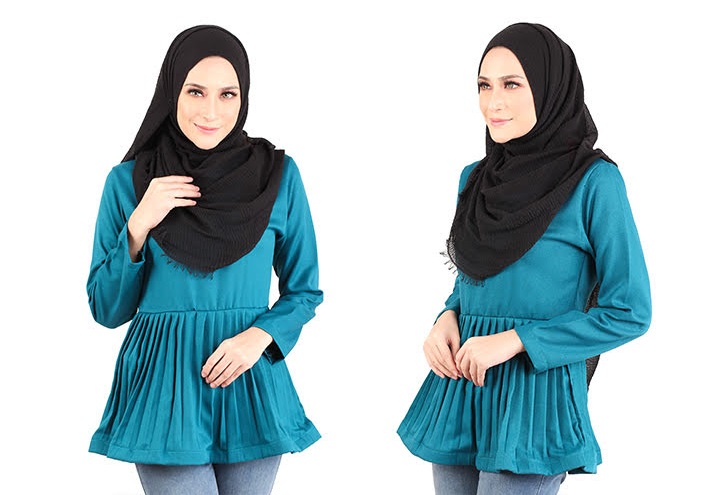 QA-444 Women Blouse Collection Turquoise