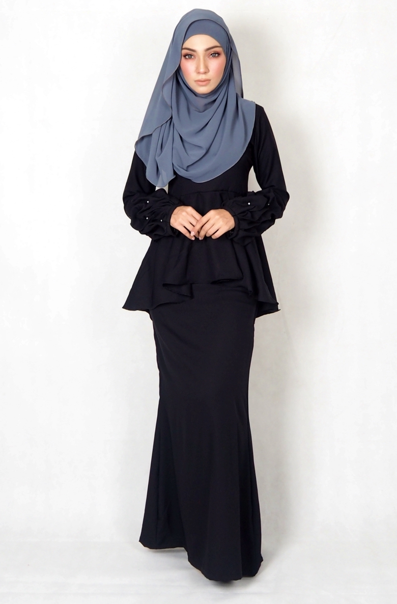 SW4994 Baju Kurung (Plus Size BF) Black