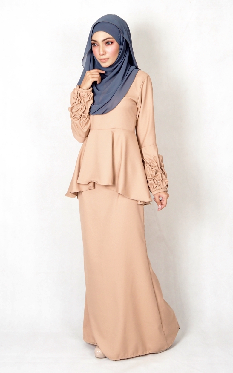 SW4994 Baju Kurung (Plus Size BF) Dark Brown