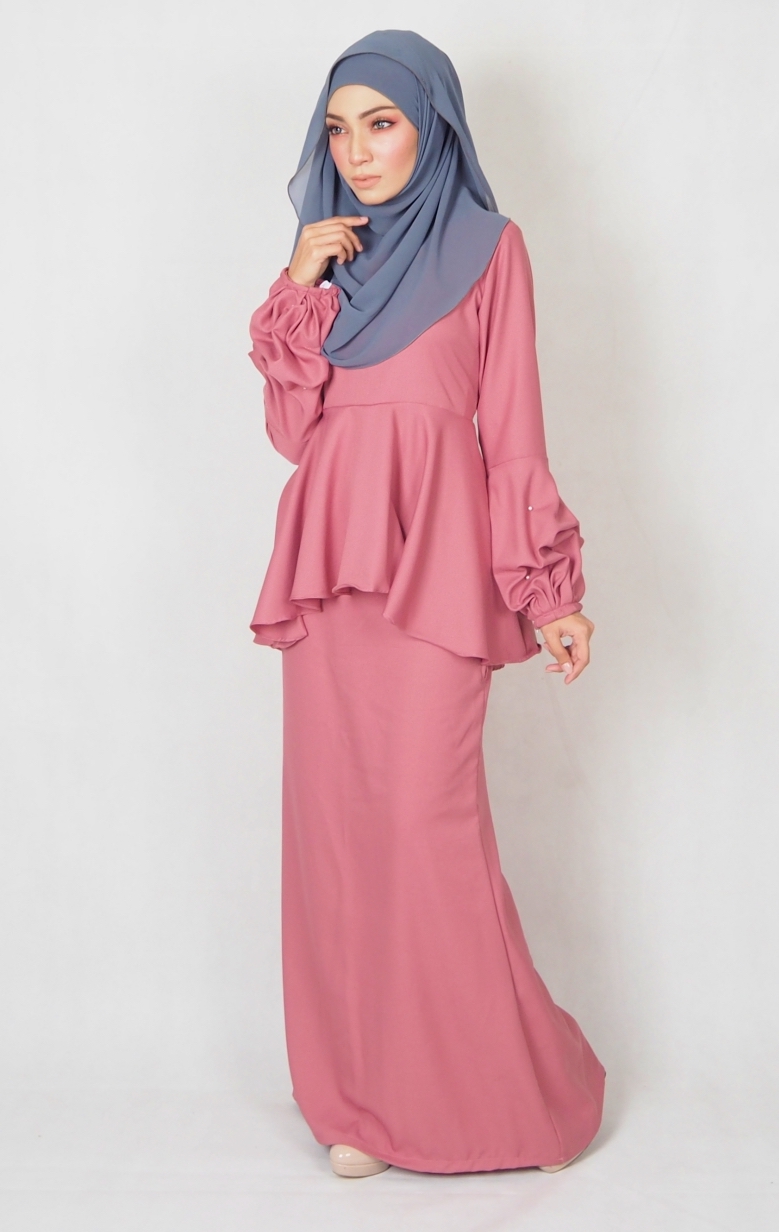 SW4994 Baju Kurung (Plus Size BF) Dusty Pink