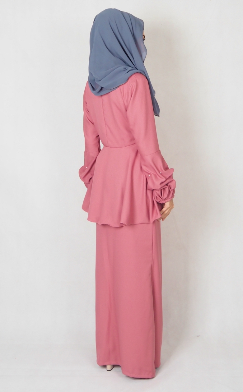 SW4994 Baju Kurung (Plus Size BF) Dusty Pink