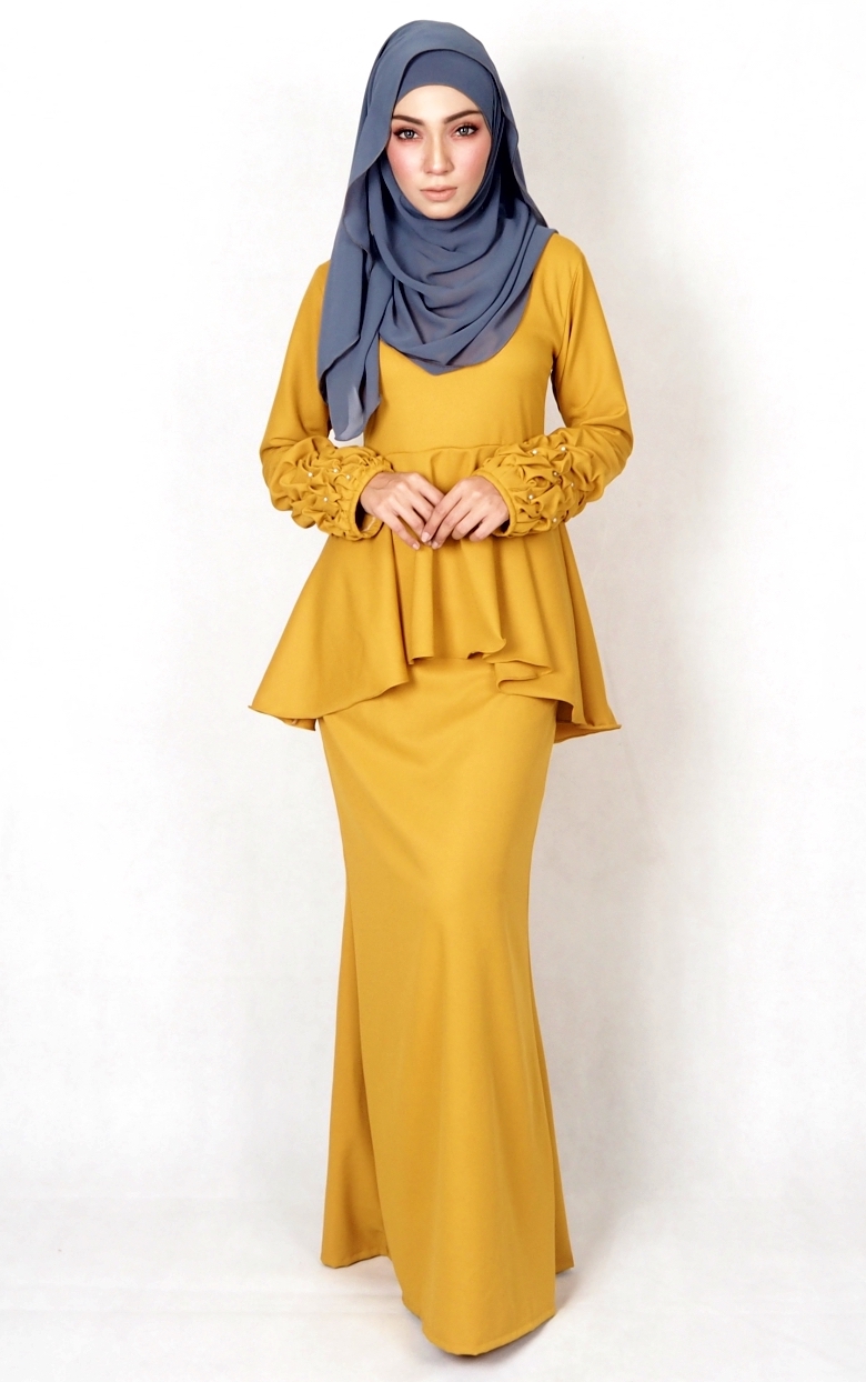 SW4994 Baju Kurung (Plus Size BF) Mustard 