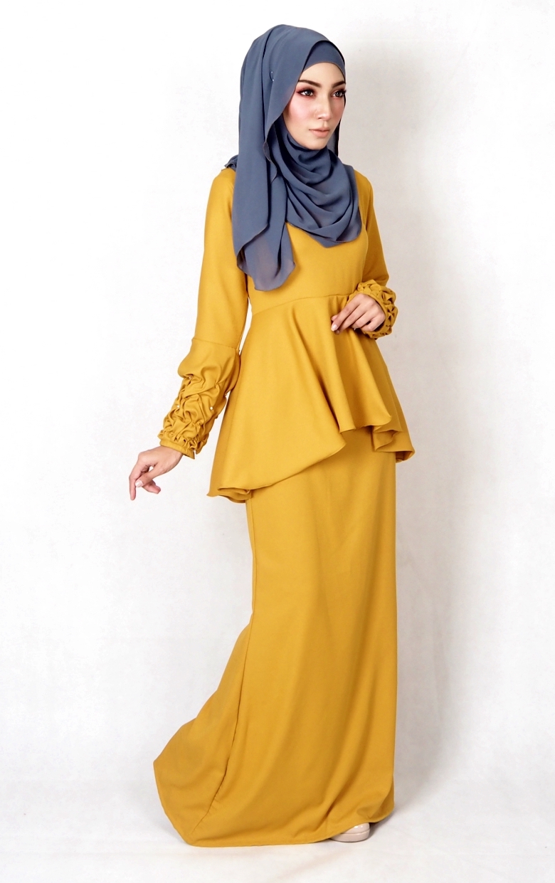 SW4994 Baju Kurung (Plus Size BF) Mustard 