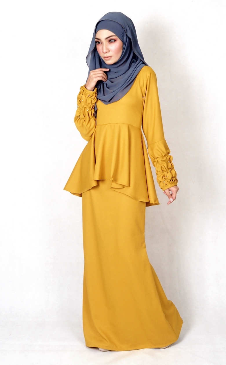 SW4994 Baju Kurung (Plus Size BF) Mustard 
